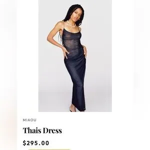 【関税込み】Miaou ブラック Thais ミディアムドレス THAIS DRESS BLACK – Miaou
